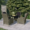 thumbnail image 1 of vidaXL 5 Piece Garden Dining Set Brown, 1 of 5