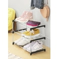 thumbnail image 2 of Whitmor 3-Tier Metal Shoe Rack, Modern Free-Standing Organizer, Space-Saving Design, 6-Pair Capacity, 2 of 5