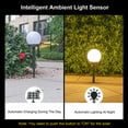 thumbnail image 4 of Garden Decorative LED Solar Stake Light, 3 Pack Super Bright LED Solar Globe Lights, IP65 Waterproof Solar Light, for Garden,Yard, Patio, Walkway Lighting Decor, Warm Light, 4 of 8