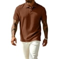 thumbnail image 5 of VgaVtl Polo Shirts Men Short Sleeve Knit Pullover Summer Casual Collared Plain Button Clothing for Men Golf, 5 of 8