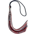 thumbnail image 6 of Endea Graduation Navy Blue/Red/White Mixed Color Graduation Tassel with Silver Stacked Date Drop, 6 of 6