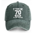 thumbnail image 6 of Funny Birthday Gift Retirement Gift Vintage Hat Baseball Cap for 50th 60th 70th 80th Men Women Adjustable Washed Cotton Hat, 6 of 6