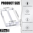 thumbnail image 1 of 25Pcs Acrylic Stands Place Card Holders Table Number Stands Desktop Clear Card Display Stand Transparent Acrylic Sign Holders for Wedding Photos Office Meeting Menu, 1 of 9