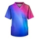 thumbnail image 1 of Fashion Men's Short Sleeve V Neck Printed Working Chest Pocket Carer Top 5XL, 1 of 3