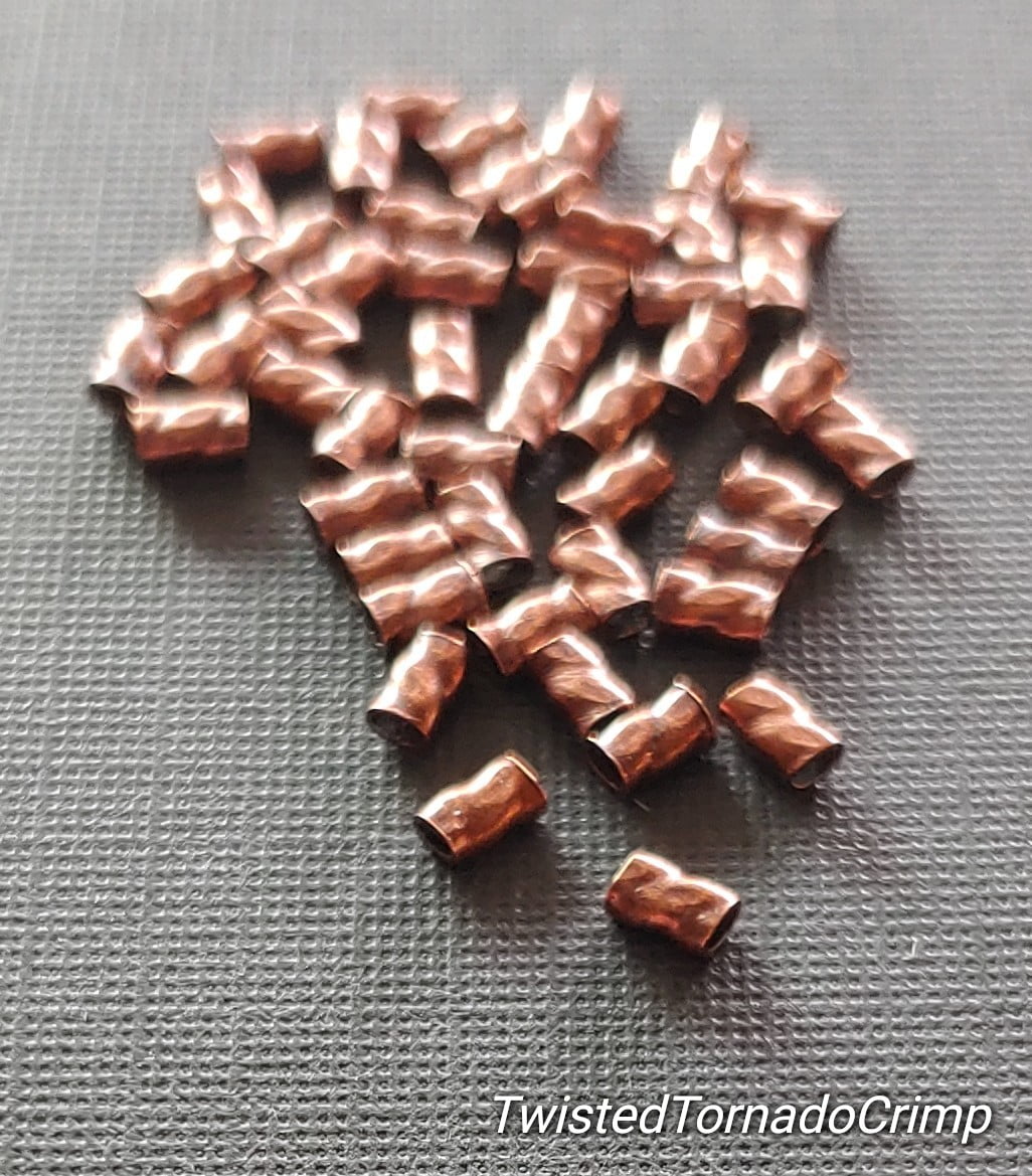 Twisted crimp sale beads