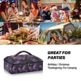 thumbnail image 7 of Iauyy Casserole Carrier for Hot Food Insulated Casserole Travel Carry Bag with Lid Food Warmer Bag for Party/Picnic,Shining Light and Glittering Sequins, 7 of 7