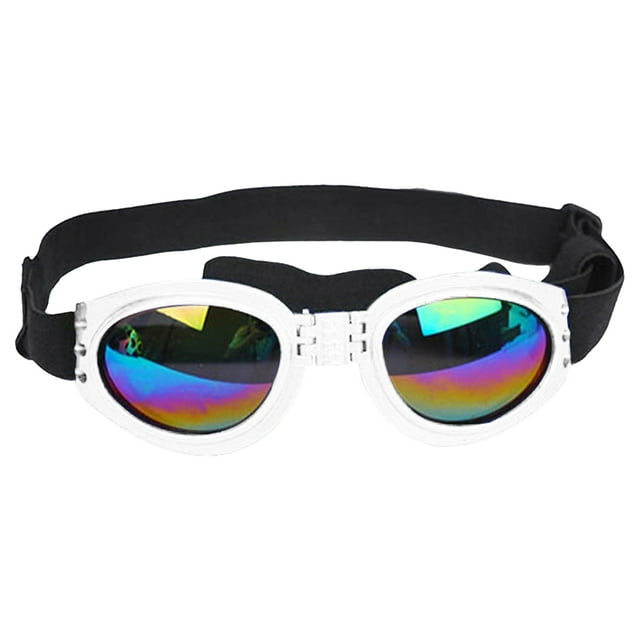 Dog Sunglasses Small Dog Polarized, Wind-Proof Pet Goggles Adjustable Elastic Band, Folding For Outdoor Camping Photography