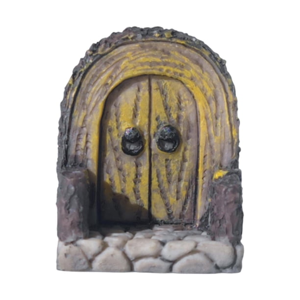 Recolección de adornos de puertas en miniatura Craft Gift Aquarium Decoración para jardín Estilo C