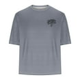 thumbnail image 4 of FITORON Mens Graphic T Shirt, Causal Crew Neck Print Summer Short Sleeve Men's Tees Gray, 4 of 4