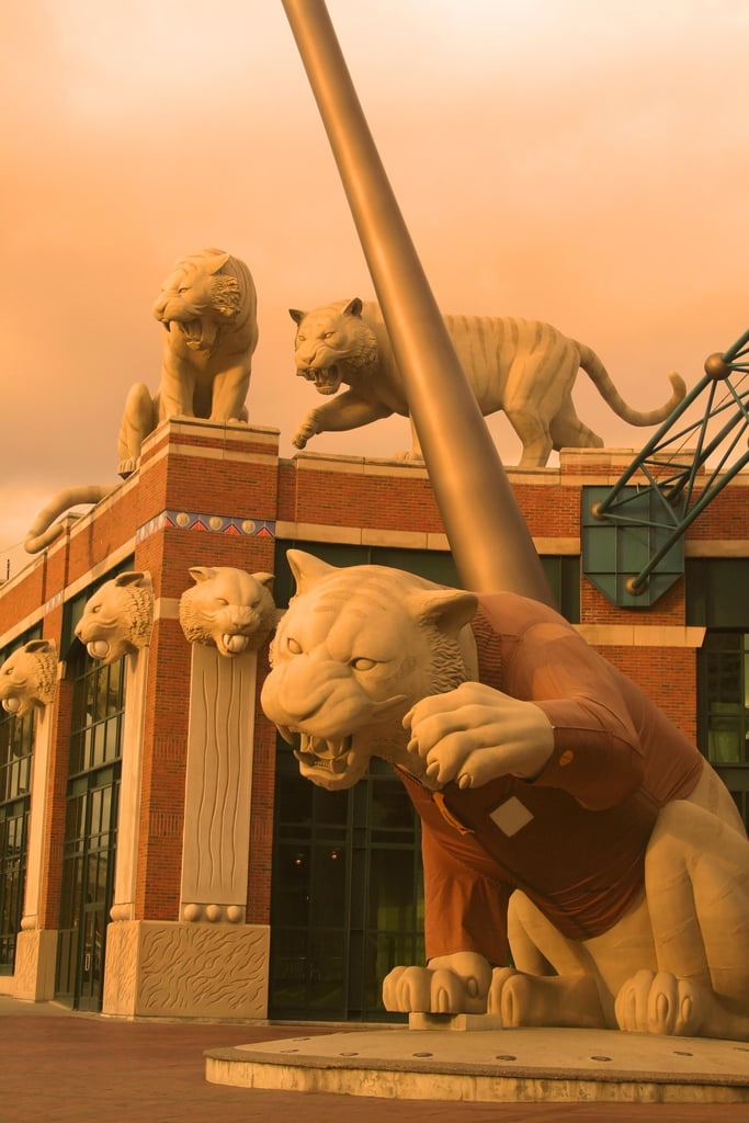 Tiger Statues Comerica Park Detroit Michigan Photo Photograph Cool Wall ...