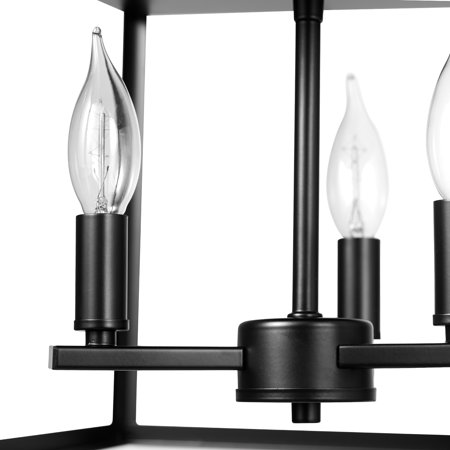 

Globe Electric Scout 3-Light Matte Black Flush Mount Ceiling Light 91004417