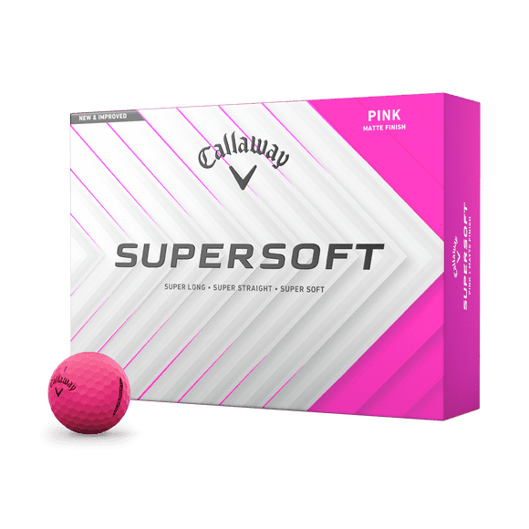 Balles De Golf Supersoft Matte Rose 2025