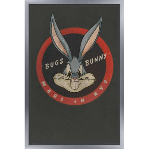 Looney Tunes - Bugs Bunny - NYC Wall Poster, 14.725" x 22.375", Framed