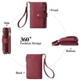 thumbnail image 3 of SENDEFN Small Womens Wallet Leather Bifold Card Holder RFID Blocking with Zipper Coin Pocket, 3 of 7