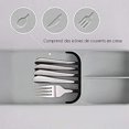 thumbnail image 4 of Organizador de cajones de cocina, organizador de cajones de cubiertos de cocina compatible con cuchillo de cuchara compatible Afortunado Sencillez, 4 of 5