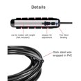 thumbnail image 2 of Cuerda de saltar de longitud ajustable, cuerda de saltar con rodamiento de acero fino, Cable resistente, mango de espuma, cuerda de saltar para ejercicio de entrenamiento físico yeacher estándar, 2 of 2