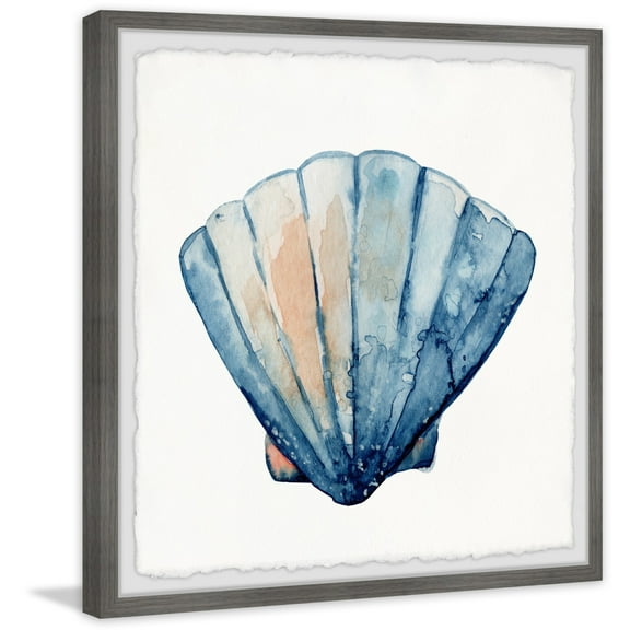 Marmont Hill Scallop Shell Framed Painting Print