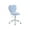 Dreamy Blue, variant on Guyou Cute Fuzzy Kids Chair, Faux Fur Rolling Swivel Children Desk Chair, Adjustable Student Task Chair Vanity Chair with Unicorn Shaped Back for Bedroom Living Room Study Room Kids Room , Colorful