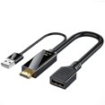 thumbnail image 1 of 4K HDMI al cable convertidor activo de DP Displayport con alimentación USB para PC portátil, 1 of 1