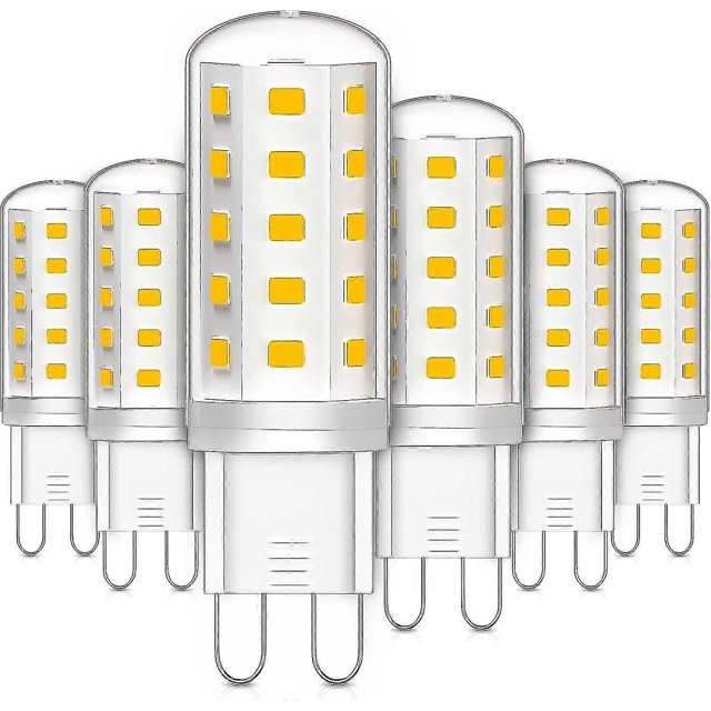 G9 Led Light Bulbs, 3.5w Equivalent 30w Halogen Lamp, Warm White 2700k 380lm Flicker Free Ac/dc 220-240v For Bedroom Living Room Kitchen Garden, Not D