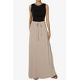 thumbnail image 6 of TheMogan Women's PLUS Drawstring Waist Pocket Drapey Jersey A-Line Long Maxi Skirt, 6 of 7
