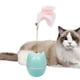 thumbnail image 3 of Juguete de plumas para gatos Juguete para gatos Bola de vaso de 360°, con plumas de colores y cascabeles para atraer la atención de tu gato Juguete novedoso, 3 of 5