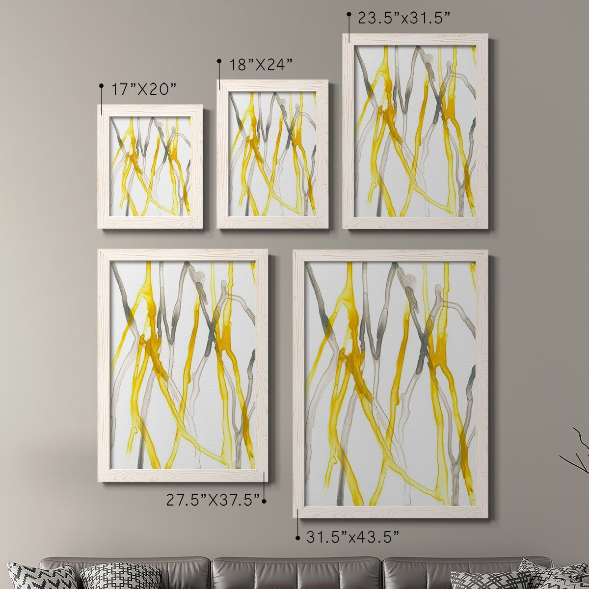 Runnel XIX - Premium Framed Canvas 2 Piece Set - Ready to Hang