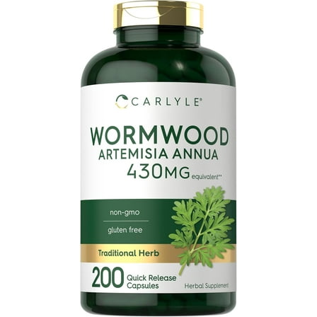 Wormwood Extract | 430 mg | 200 Capsules for Men and Women | by Carlyle