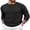 Black-Narrow Ribs, variant on Men Crewneck Pullover Sweater Business Casual Sweater Lightweight Knit Sweater