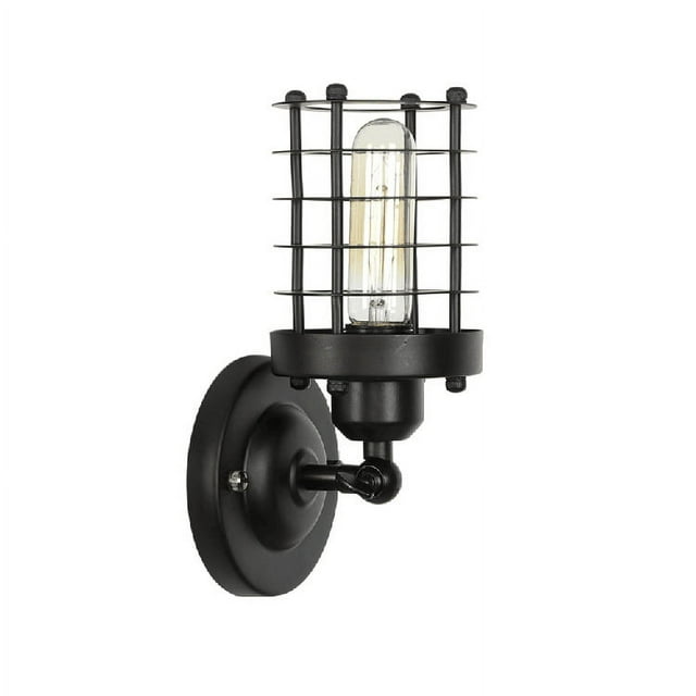 Aplique industrial negro IP44 - Bares Qazqa Lámpara industrial exterior IP44 redonda