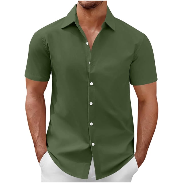 Eres Más Que una Camisa de Puntuación de Prueba Hombres Moda Casual Manga Corta Cuello de Vuelta Camisa Transpirable Blusa