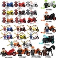 thumbnail image 2 of Figuras Lego Minifiguras De Bloques De Construcción Deadpool SpiderMan Ghost Rider Moto, 2 of 4