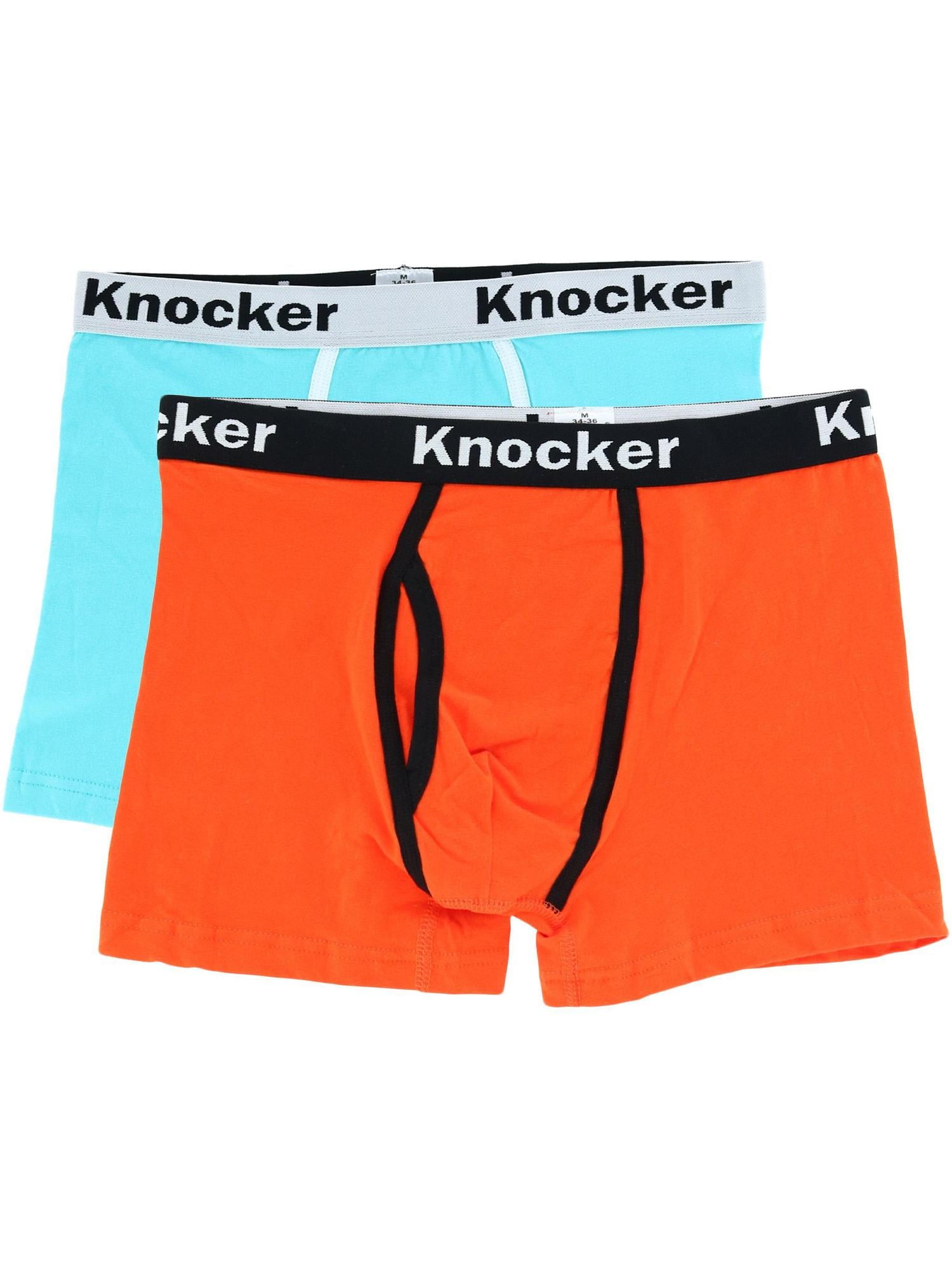 Knocker Boxer Briefs with Contrasting Trim (2 Pack) (Men)