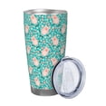 thumbnail image 2 of Rateoe Pig And Flower Printed Car Guy Gifts for Men Women Tumbler - 20oz/590ml Double Wall Vacuum Insulated Stainless Steel Travel Tumbler Cups with Lid & Straw-Without Straw, 2 of 8