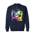 thumbnail image 1 of Awkward Styles Cat Crewneck Sweater Space Pet Sweatshirts, 1 of 5