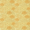 thumbnail image 1 of Ahgly Company Indoor Square Patterned Mustard Yellow Area Rugs, 8' Square, 1 of 6