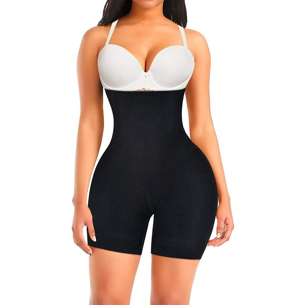 VASLANDA - VASLANDA Women Waist Trainer Shapewear Tummy Control Body Shaper Shorts Hi-Waist Butt