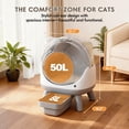 thumbnail image 3 of Furmax Automatic Self-Cleaning Cat Litter Box, Smart APP Control & Hands-Free Operation for Multiple Cats, All-Inclusive Bundle with Mat & Waste Bags, 3 of 7
