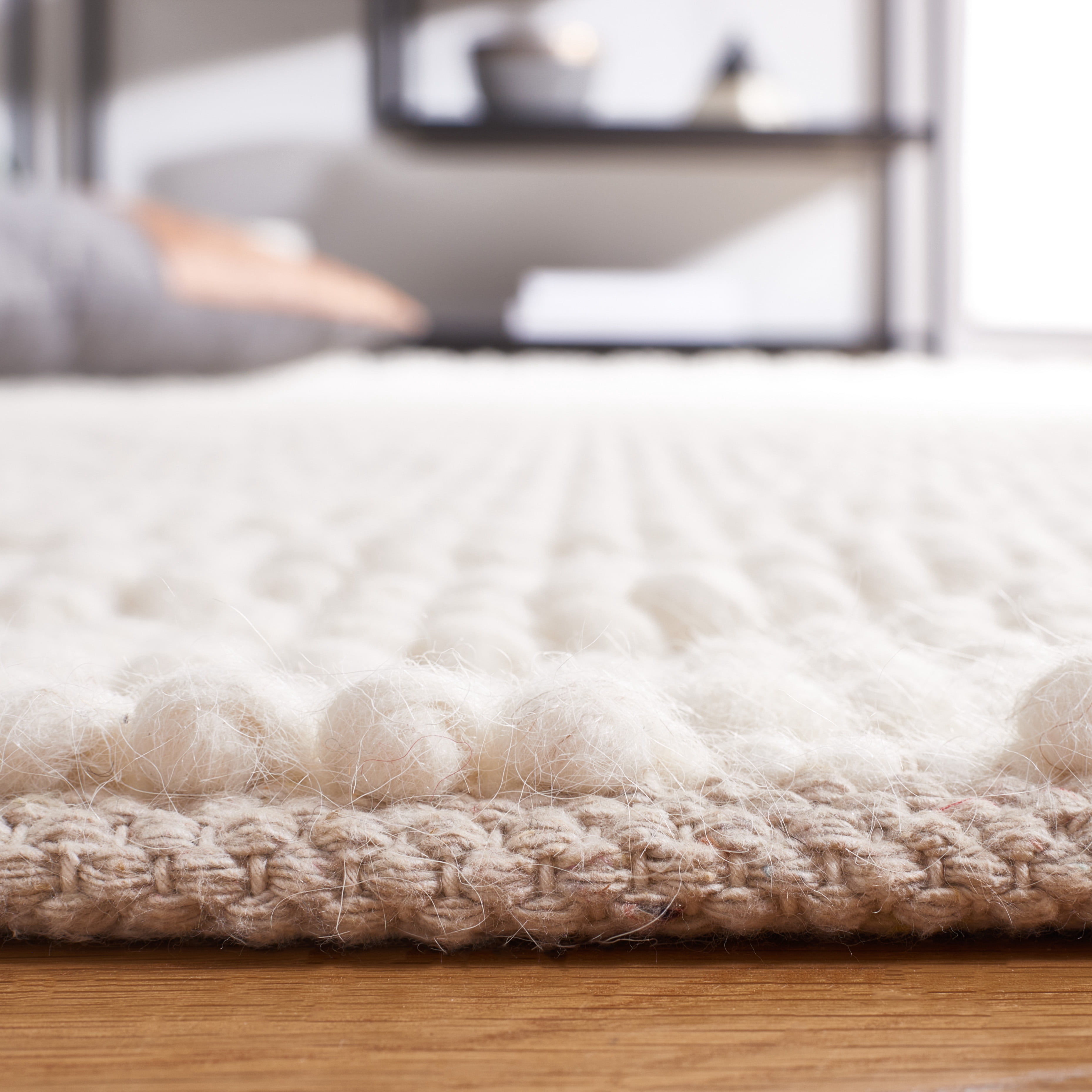 SAFAVIEH Natura Claude Diamond Area Rug, Ivory, 6' x 9'