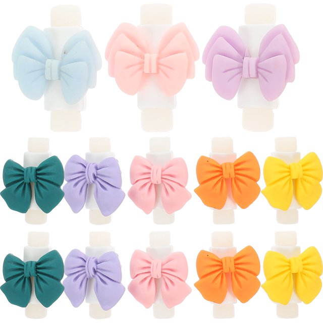 UPGRATOR 10 Pairs Charging Line Protectors Plastic Assorted Color Extends for Everyday Use