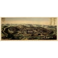 thumbnail image 2 of Unknown 24x12 Gold Ornate Wood Framed with Double Matting Museum Art Print Titled - Jerusalem Israel Panoramic - 1690, 2 of 4