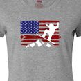 thumbnail image 4 of Inktastic Snowboarding US Flag Women's T-Shirt, 4 of 5