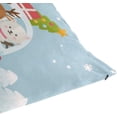 thumbnail image 7 of Christmas Animals in Bus Velvet Oblong Lumbar Plush Throw Pillow Cover/Shams Cushion Case 20x30in Decorative Invisible Zipper Design for Couch Sofa Pillowcase Only, 7 of 7