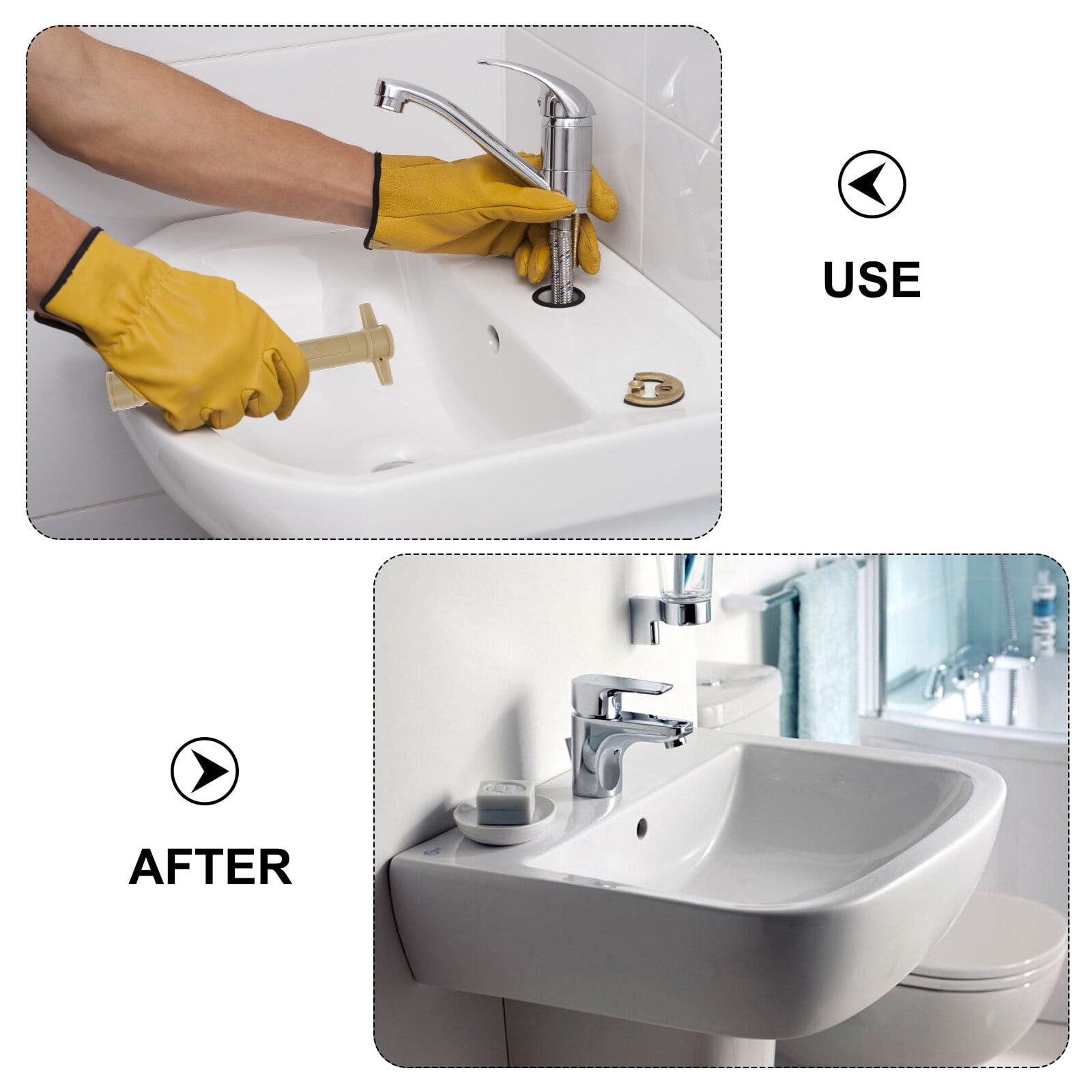 6 Pcs Plastic Wrench Keys for Bathroom Sink Socket Household Water Purifier