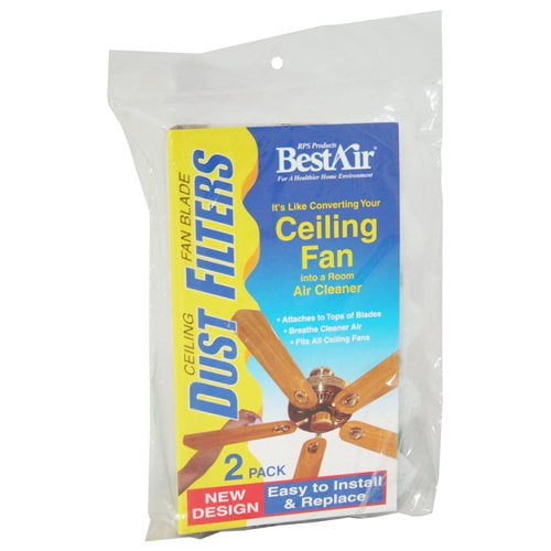BestAir CF2, Ceiling Fan Dust Filter, 7.6" x 1.2" x 4.4"