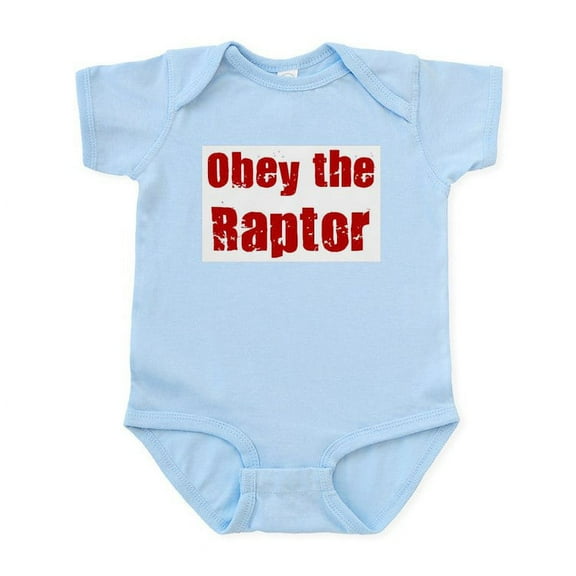 CafePress - Obey The Raptor Infant Bodysuit - Baby Light Bodysuit, Size Newborn - 24 Months