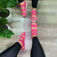 thumbnail image 2 of Clearance VerPetridure Women's Sandals Summer Casual Large Size Platform Cross Strap Platform Wedges Sandals, 2 of 3