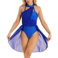 thumbnail image 2 of CHICTRY Costume de Danse Lyrique pour Femmes Robe Sans Manches Asymétrique Contemporain Ballet Danse Moderne Bleu Royal m, 2 of 6