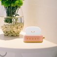 thumbnail image 4 of Toaster Night Light, Cute LED Bedside Lamp with Sleep Timer and Adjustable Brightness, Portable Rechargeable Desk Lamp for Bedroom, Living Room, Childs, Girls and Gift Decor, 4 of 5