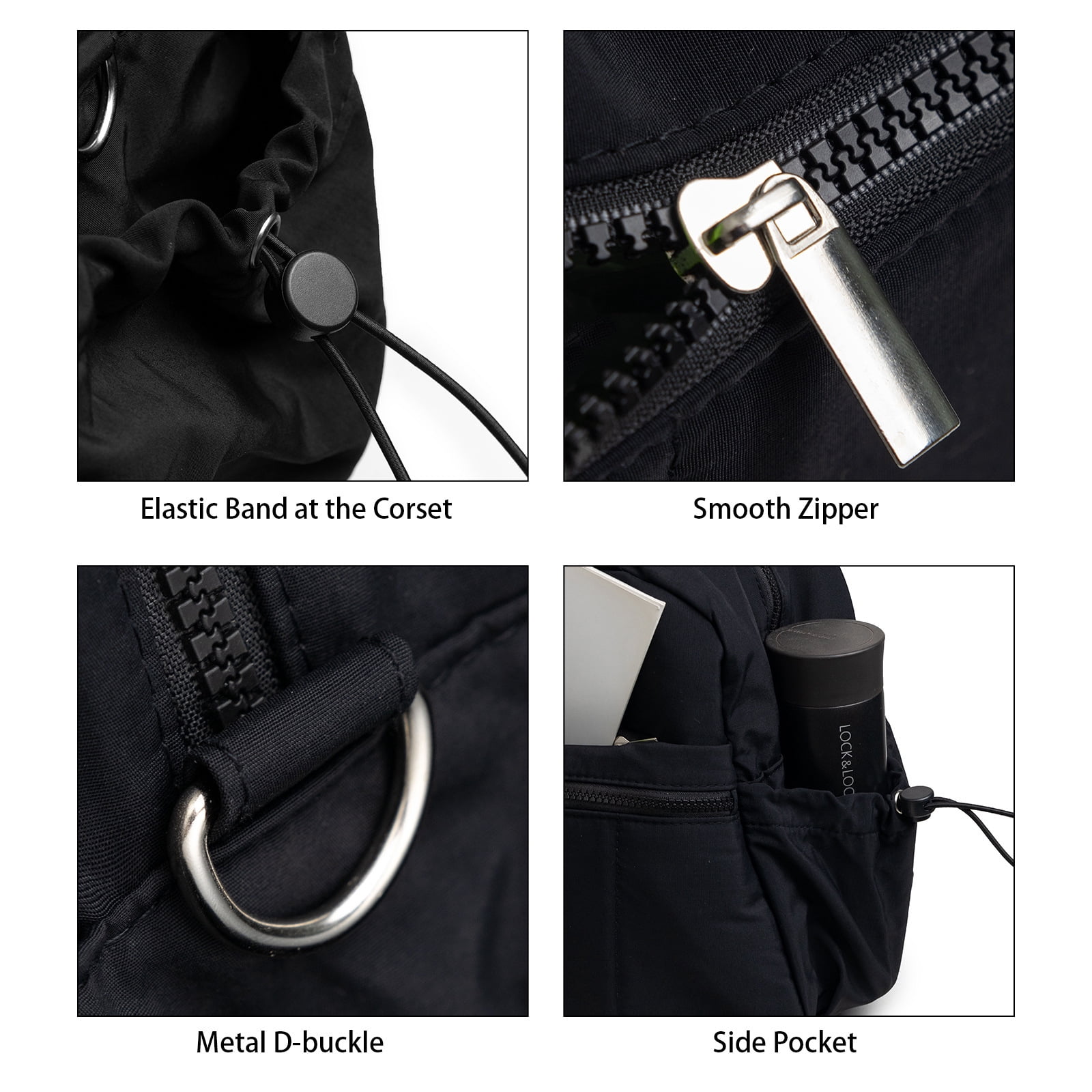 Quilted Lightweight Tote Bag Water-Repellent for Work Gym Travel